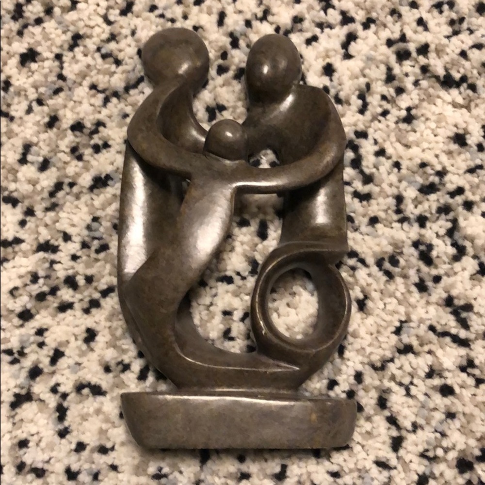Family soapstone sculpture